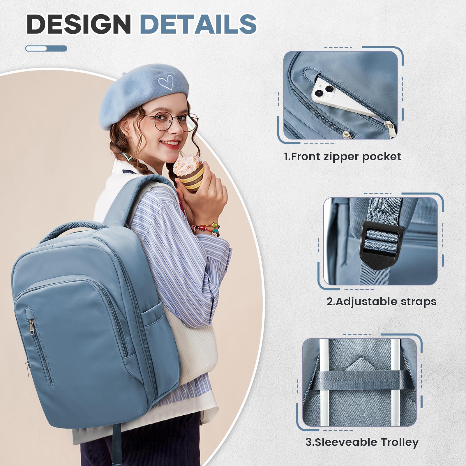 Travel Backpack for Women Men, Ryanair Backpack 40x20x25  Airplane Cabin Laptop Bag for Women Men,Hand Luggage Business Backpack