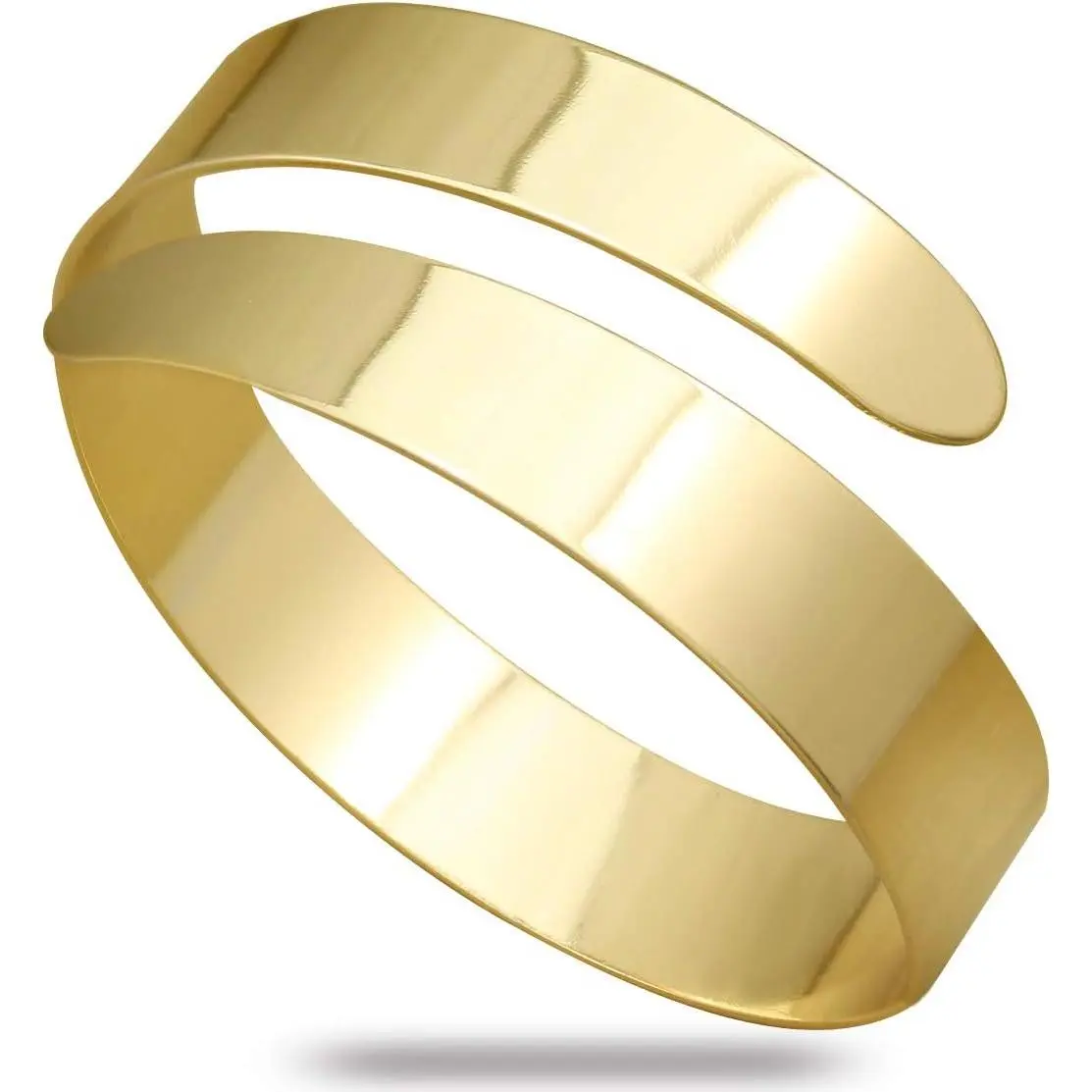Modern Egypt Cleopatra Swirl Snake Upper Arm Cuff - Fashion Costume Jewelry Bracelet Armband Bangle