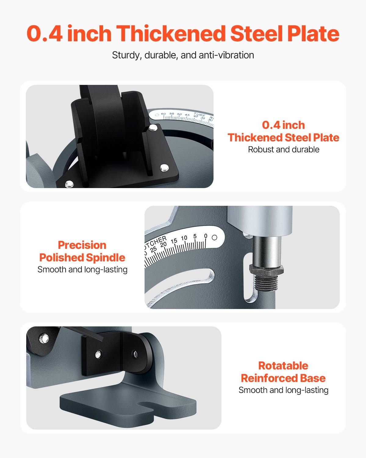 VEVOR Pipe Notcher, Tubing Notcher for 1/2 to 2-inch Pipes, Pipe & Tube Notcher with 0 to 60° Adjustable Angle for Metal, PVC, Wood Pipes, Ideal for Repair Shops, Home Projects, Metalworking