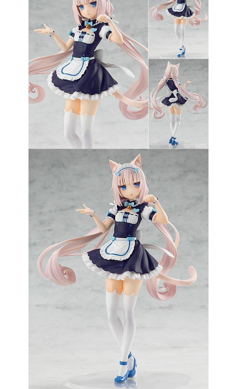 Nekopara Chocola Vanilla KO Figurine Cute Character Models Desktop Ornaments Trendy Toys Kawaii Garage Kit chassis statue Gift