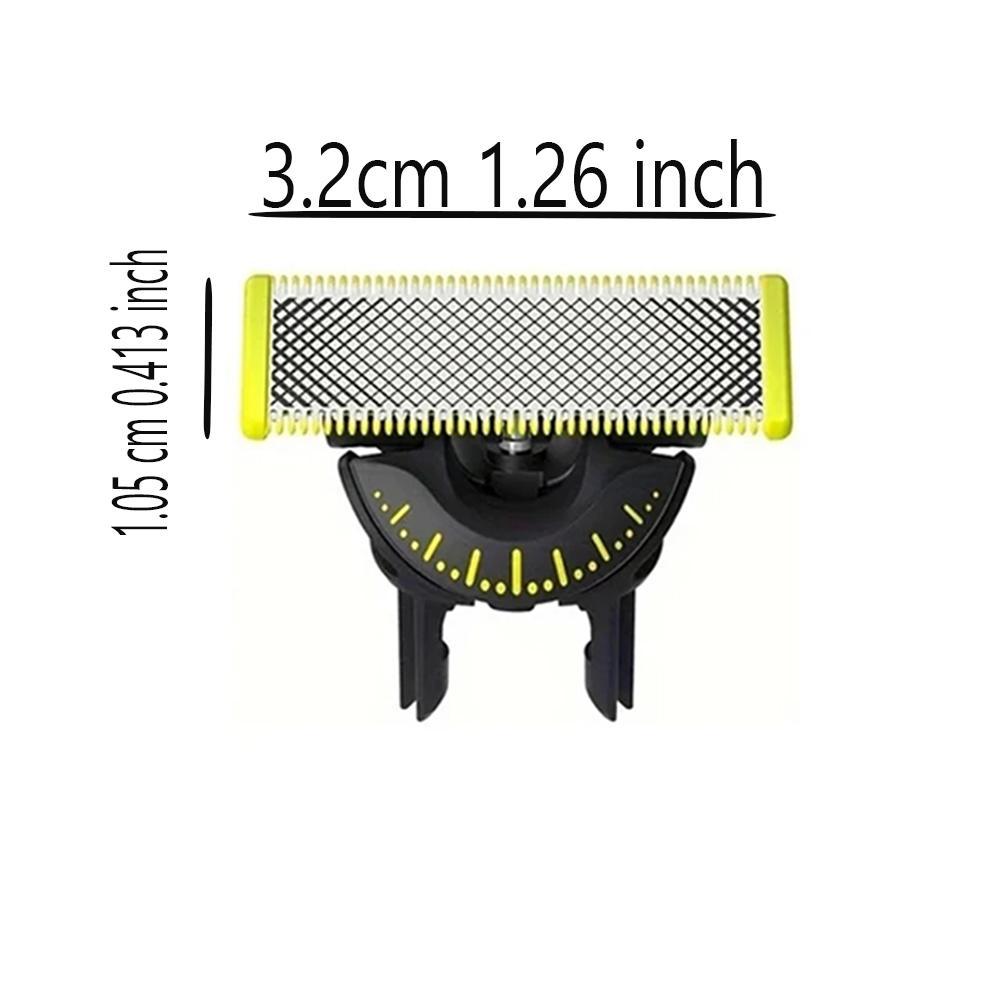 1-3 COUNTS One Blade Replacement Shaver Head Set, Ideal Beard Grooming Tool, Perfect Valentine's Gift for Men, Essential Shaving Accessories