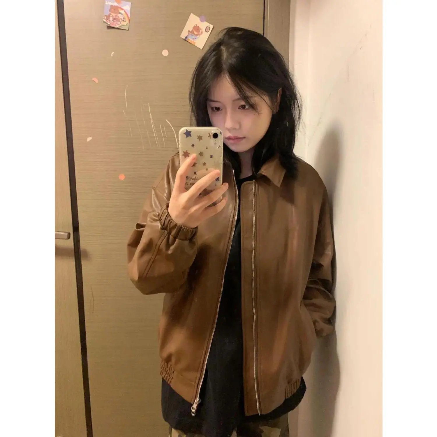 Vintage Y2K Retro American Gothic Zipper Jacket Women Harajuku Subculture Punk Emo Long Sleeve Cardigan Pocket Coat Fashion New