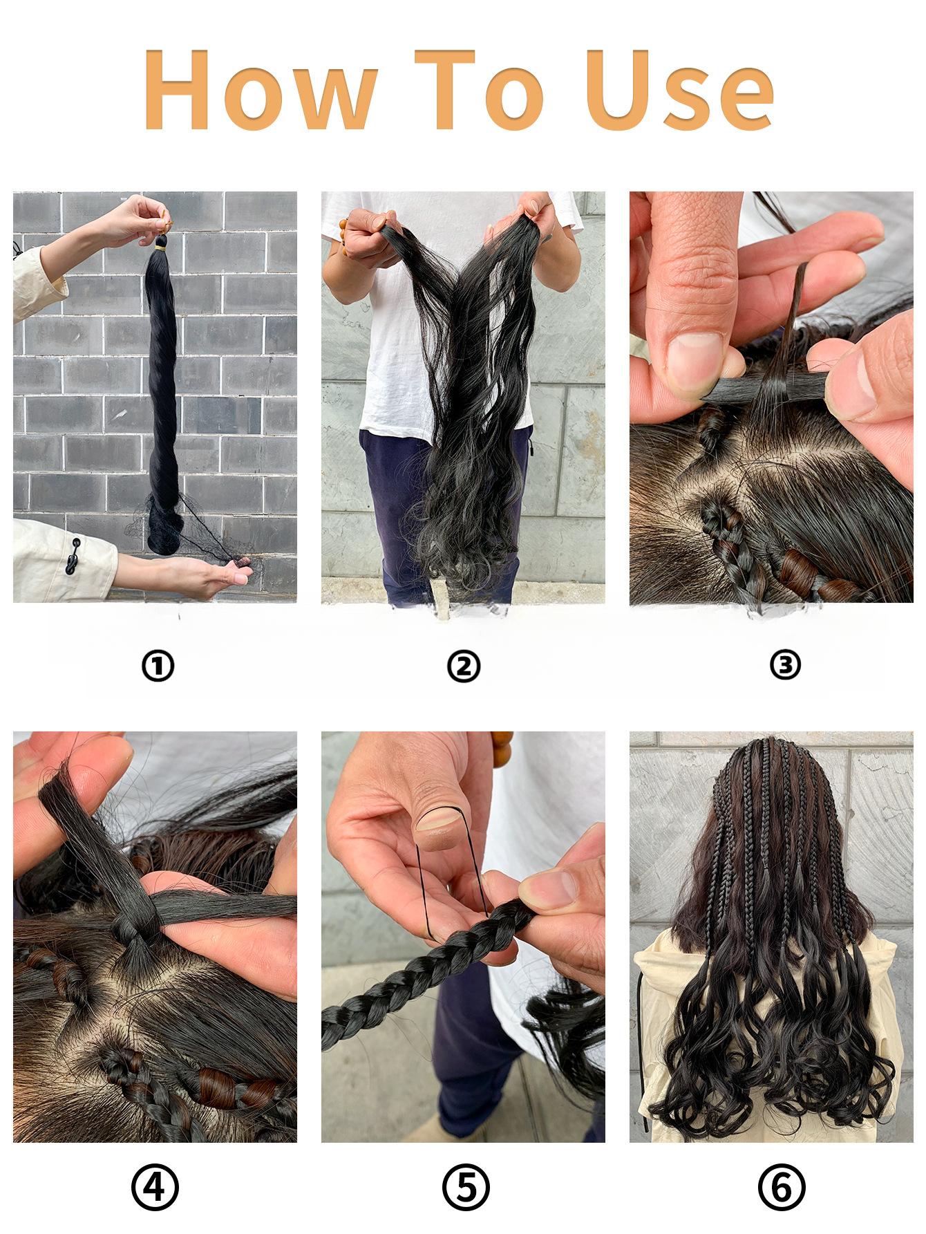 DB- 24 Inch French Loose Wave Pony Curl Crochet Hair Synthetic Extensions-DB