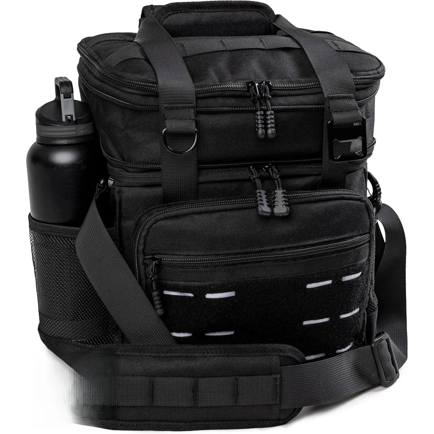 Tactical Lunch Bag - Heavy Duty Insulated Lunch Bag - Military Style Large Capacity Food Prep Cooler Bag, Suitable for Work, Construction, Blue Collar Workers