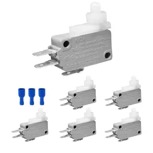 6Pcs Micro Limit Switch Carry Automatic Lock SPDT Snap Action Switch for Arduino,KW3A 16A 125/250VAC