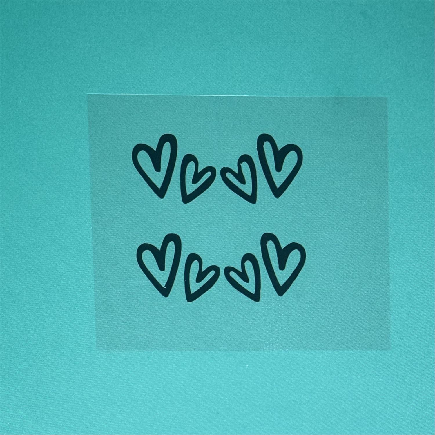 Heart Pattern Car Mirror Sticker, Vinyl Love Heart Decals, Stickers for Car, Sticker For Cars, Electric Motorcycles and Laptops, Car Accessories, Vehicle & Interior Decor, Windshield Sticker, Side Decals