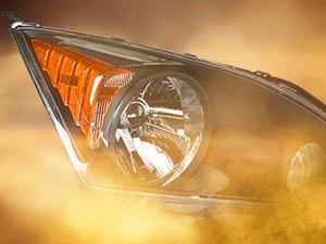 Nilight 2007 2008 2009 2010 2011 Honda CRV Headlight Assembly Black Housing Amber Reflector