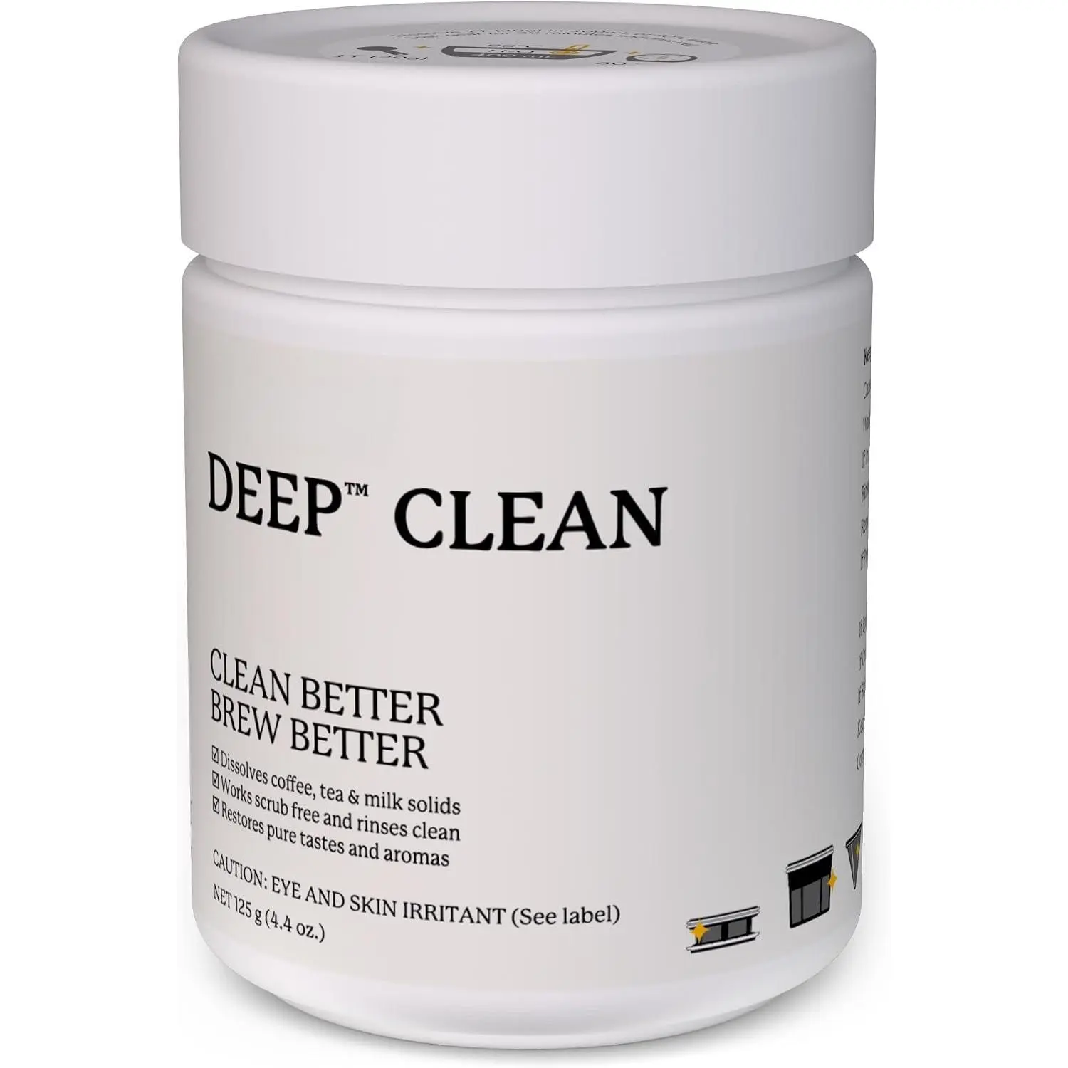 Deep Clean Coffee Maker Cleaner & Descaler  for Espresso Machines,  Press & Coffee Pots – Coffee Descaler and Cleaner Removes Oils, & Milk  4.4 oz