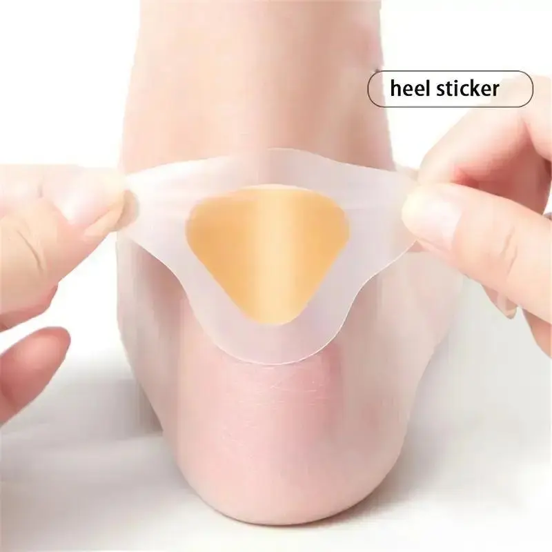 No Blisters Invisible Heel Pads - 20 Pack Transparent Slim Anti-Chafing Heel Cushions