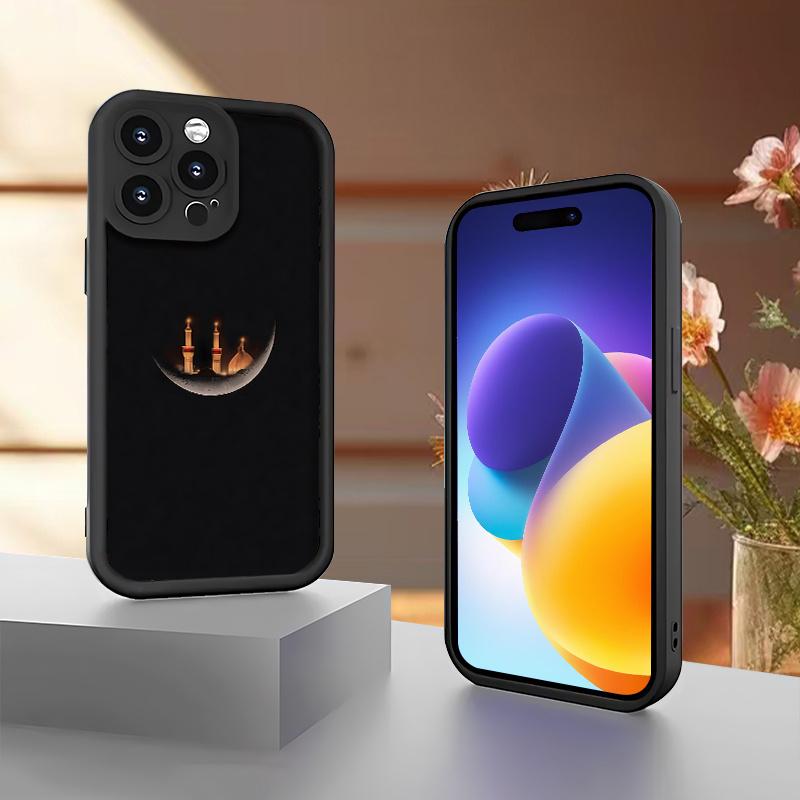 Protect Your Phone Soft Phone Case Simple with Ramadan Pattern UV Printing Matte Phone Cover 360 Degree Full Protection for Apple for iPhone 17 E Air Pro ProMax iPhone16 15 14 Plus 13 12 Mini 11 X XS XR for Smartphone Best Gift Birthday Girl Boy