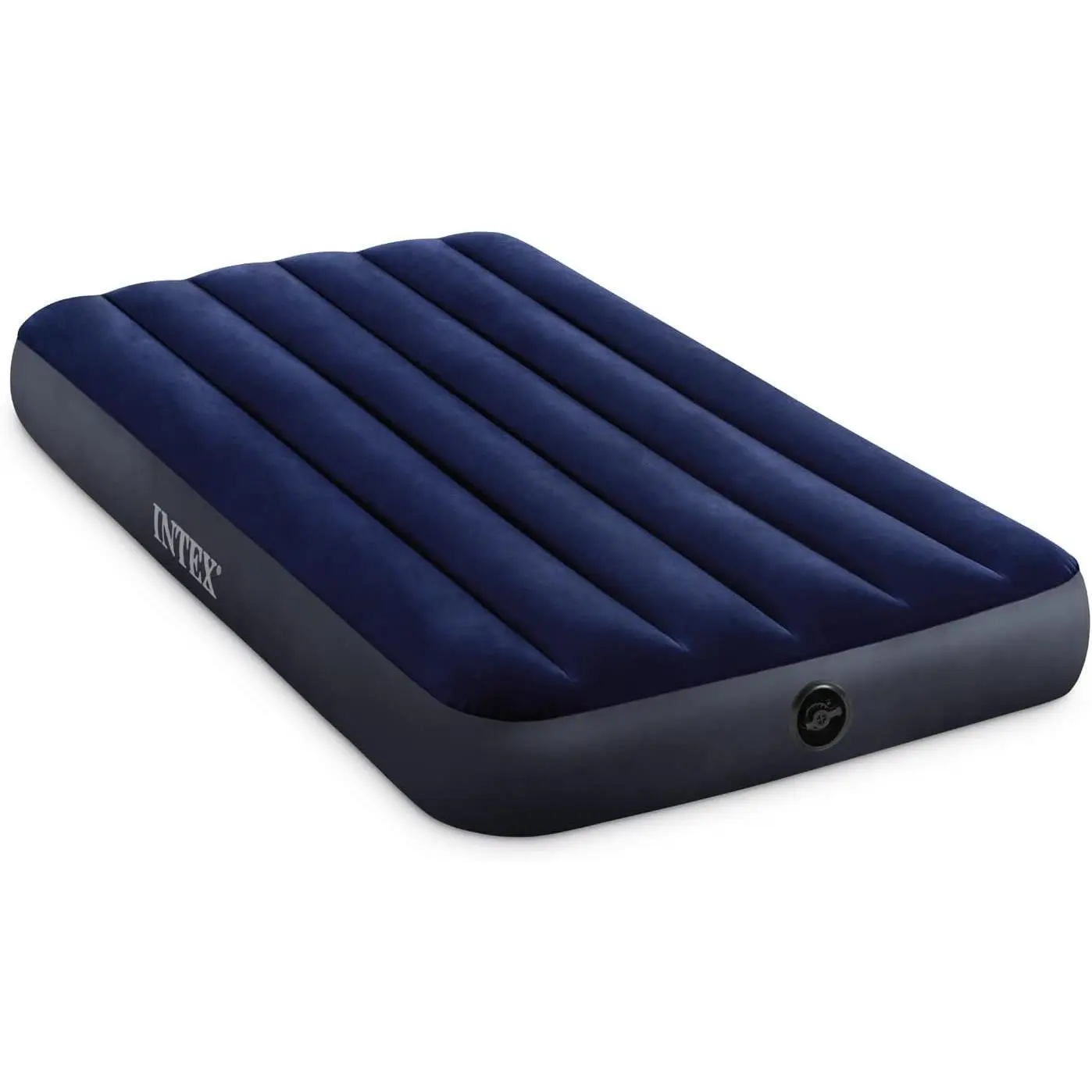 64757E Dura-Beam Standard Downy Camping Air Mattress - Fiber-Tech, Twin Size, 10in Bed Height, 300lb Weight Capacity, Pump Sold Separately, Camping Mattress