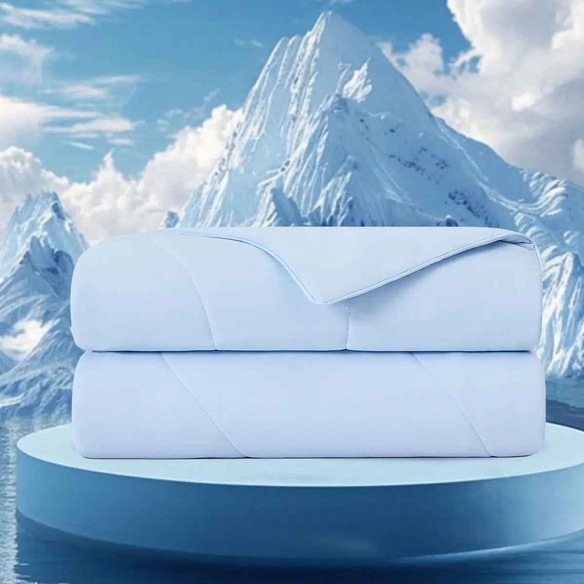 ARCH Cooling Comforter 108x90 Inches Oversized Queen Size Lightweight Summer Blanket Ice Blue Soft Breathable Down Alternative Quilt for Hot Sleepers All Season Bedding, Home Furniture and Household Product Search Terms for US Online Shopping