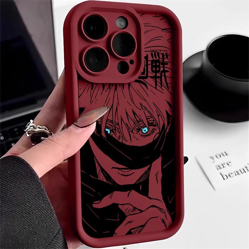 Anime Jujutsu Kaisen Gojo Satoru Phone Case for IPhone 17 16 15 14 13 12 11 Pro Max Plus Air Soft TPU Back Cover Protection Shockproof
