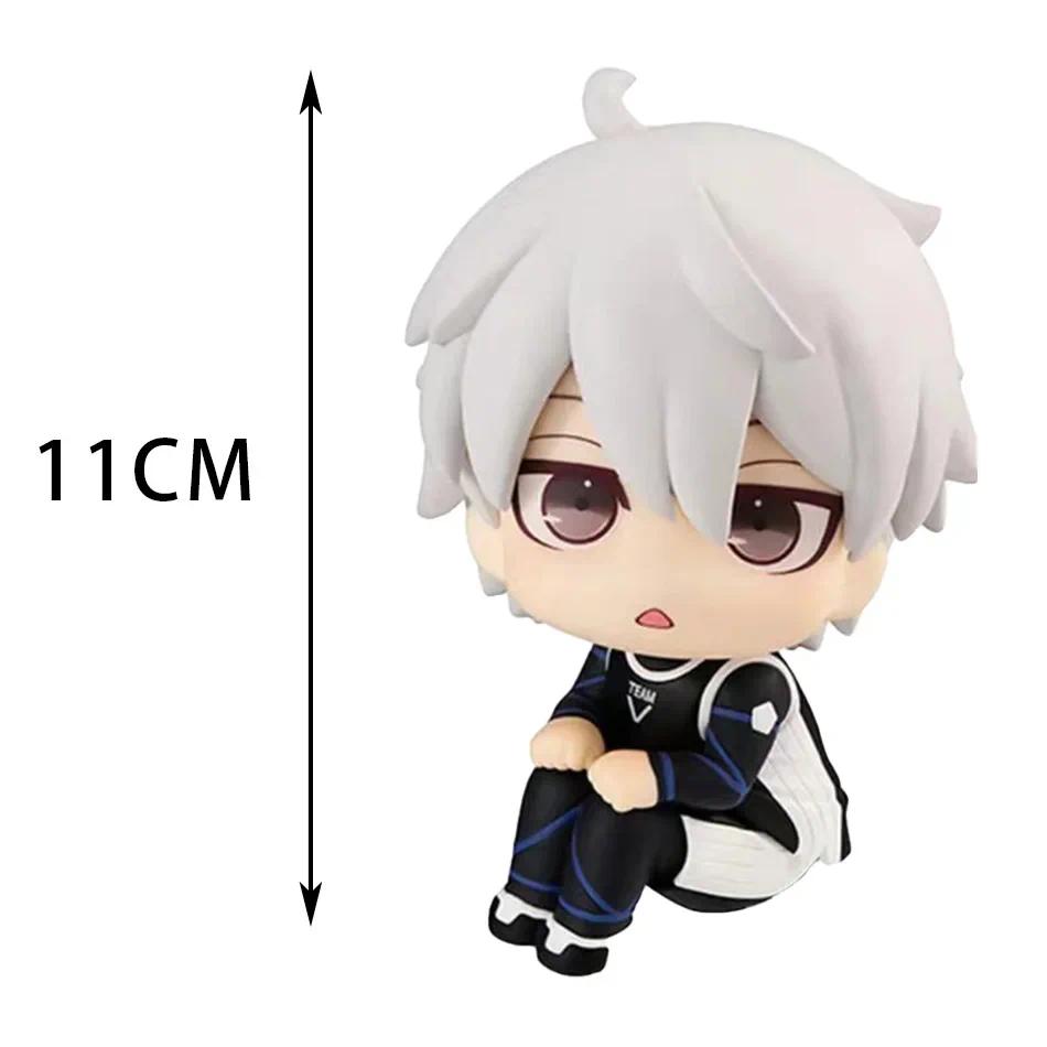 Isagi Yoichi Doll Blue Lock Action Figures toy Q Version Chigiri Hyoma Bachira Meguru Nagi Seishiro Figure PVC Ornament Toys