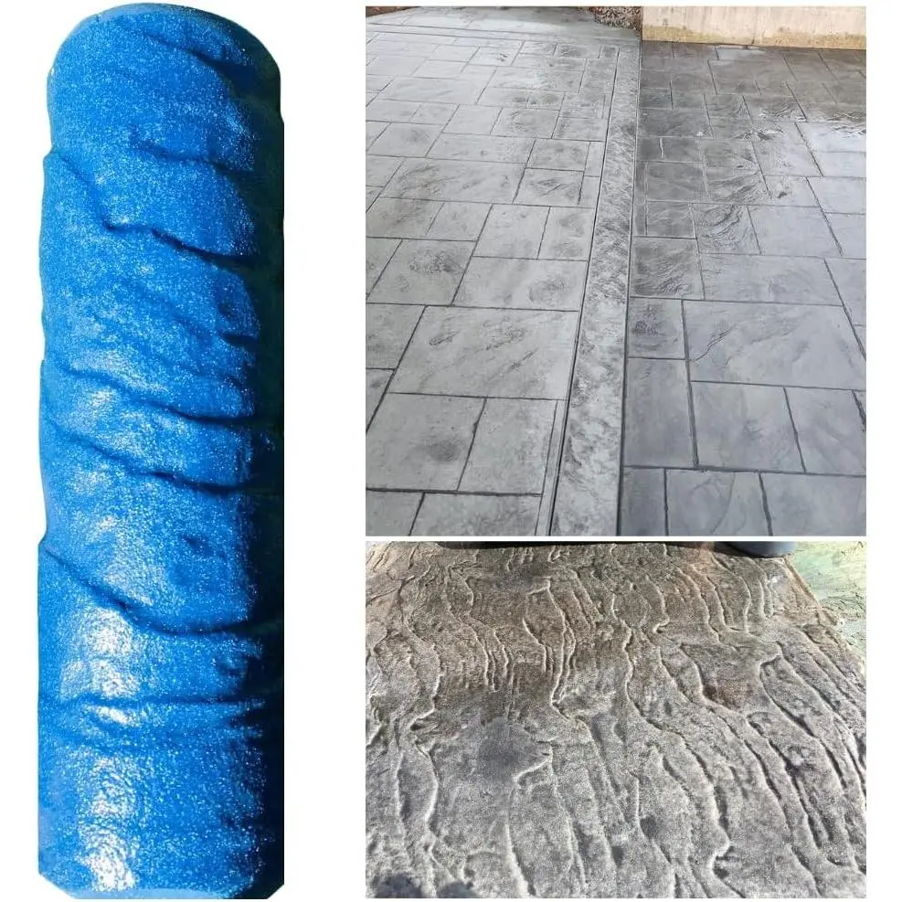 Concrete Texture Roller Stamp - The "Original" Medium Italian Slate Concrete Texture Roller Masonry Form