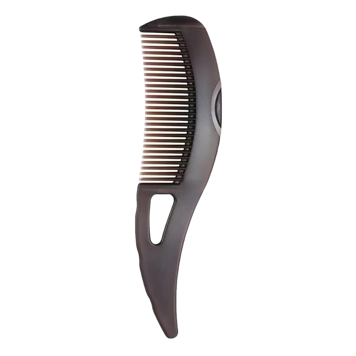Dandruff Comb Stainless Steel Fine Tooth Lice/Flea Comb Psoriasis Hairbrush Scalp Oil Buildup Removal Scalp Massage Care for Men Women Kids (Brown)