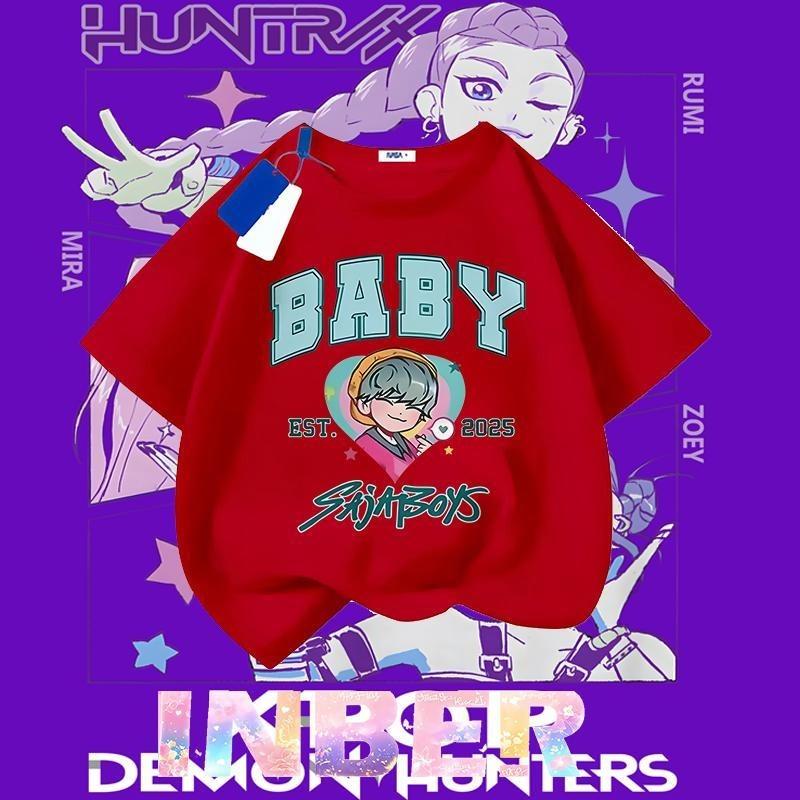 [Kids T-Shirt] Boys & Girls 100% Cotton Short Sleeve Tee – High-Quality Print, Soft Breathable Daily Wear Essential, Comfortable for School, Play & Layering in Winter, Sizes 100-160 (Ages 3-14)