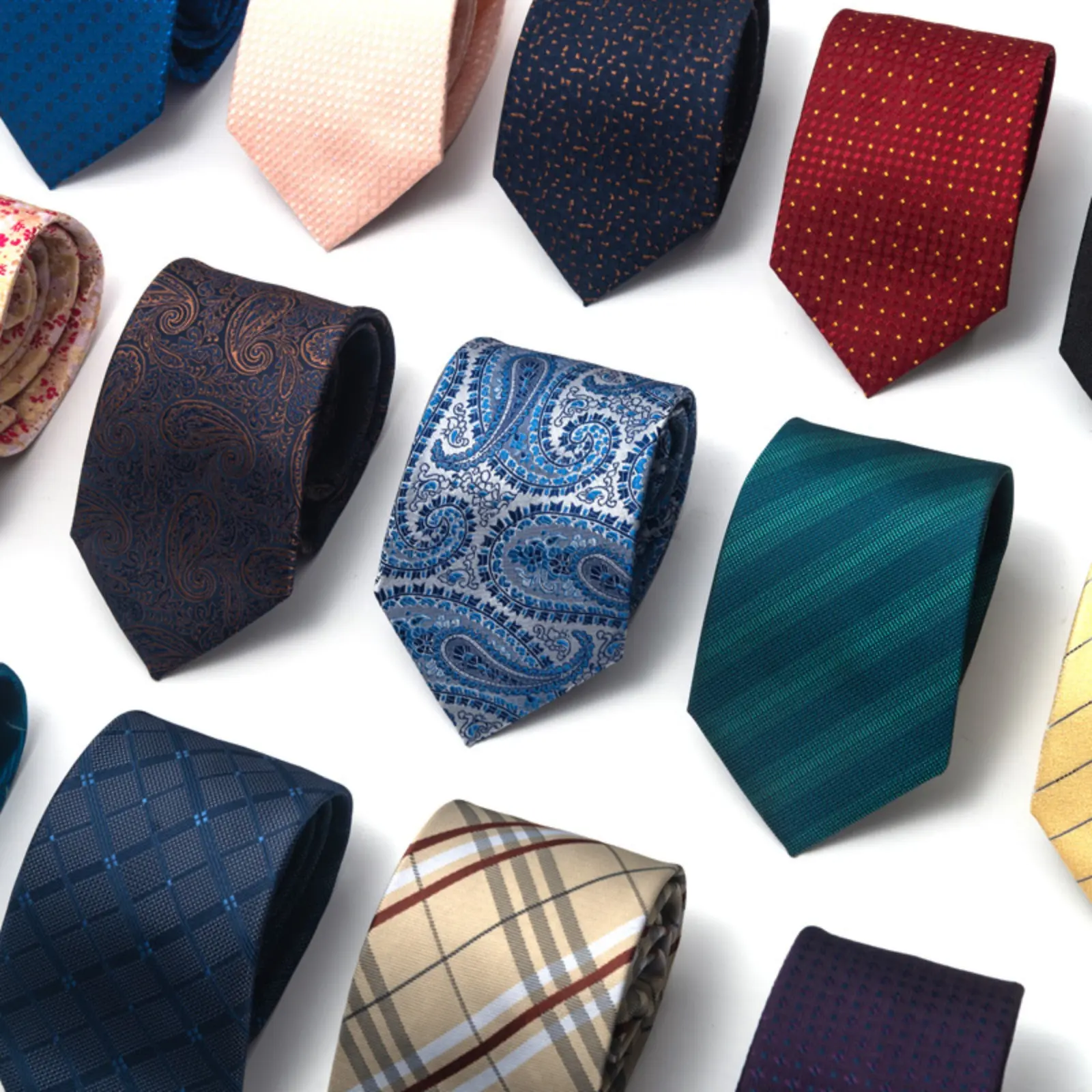 Men’s Formal 8CM Wide Fashion Necktie, Hot‑Sale Polyester‑Silk Tie, Versatile Business & Casual Dress Accessory, Smooth Classic Neckwear for Office, Wedding, Dating and Daily Formal Occasions