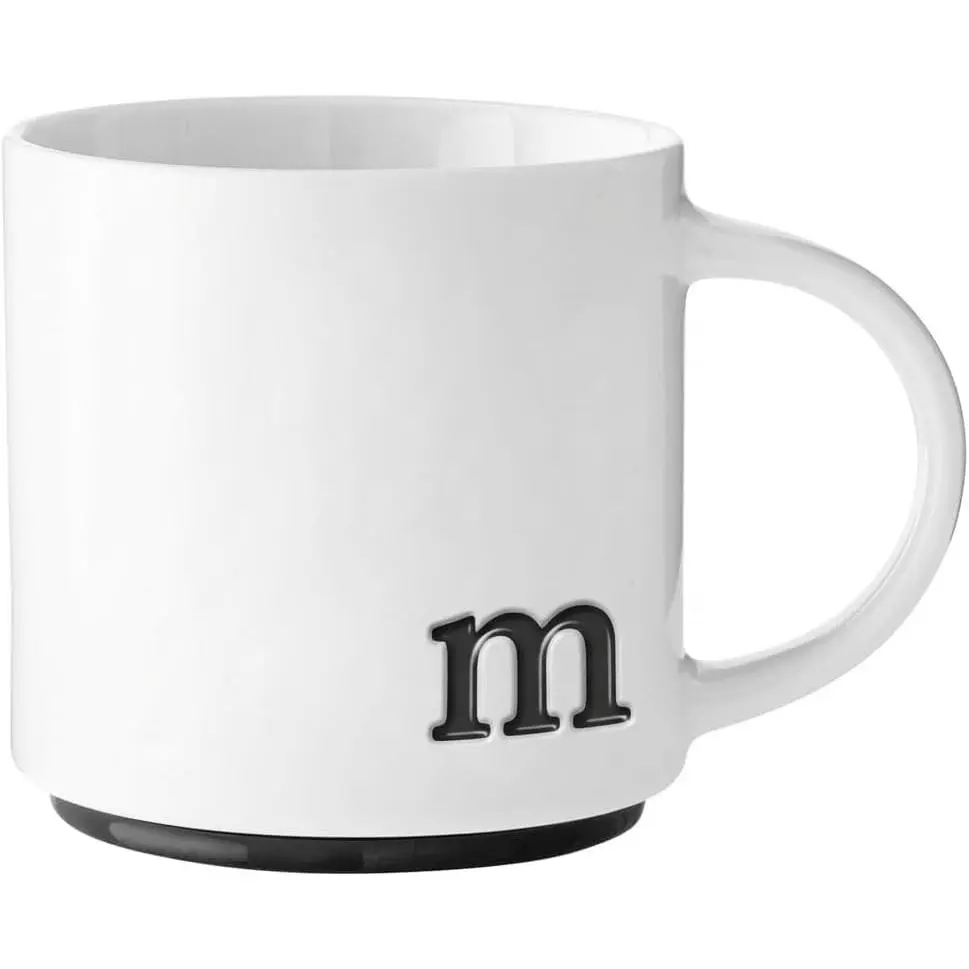 Personalized Initial Coffee Mug with Gift Box - 15oz Ceramic Monogram Cup, Microwave & Dishwasher Safe - Ideal Gift for Mother’s Day, Christmas, Graduation