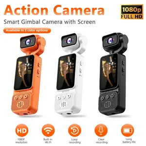 1080P HD Vlogging Ccd Camera, Compact Travel Digital Camera, 180° Flip Screen, 8x Zoom, Easy Use for Beginners, Outdoor Wireless Ring Camera
