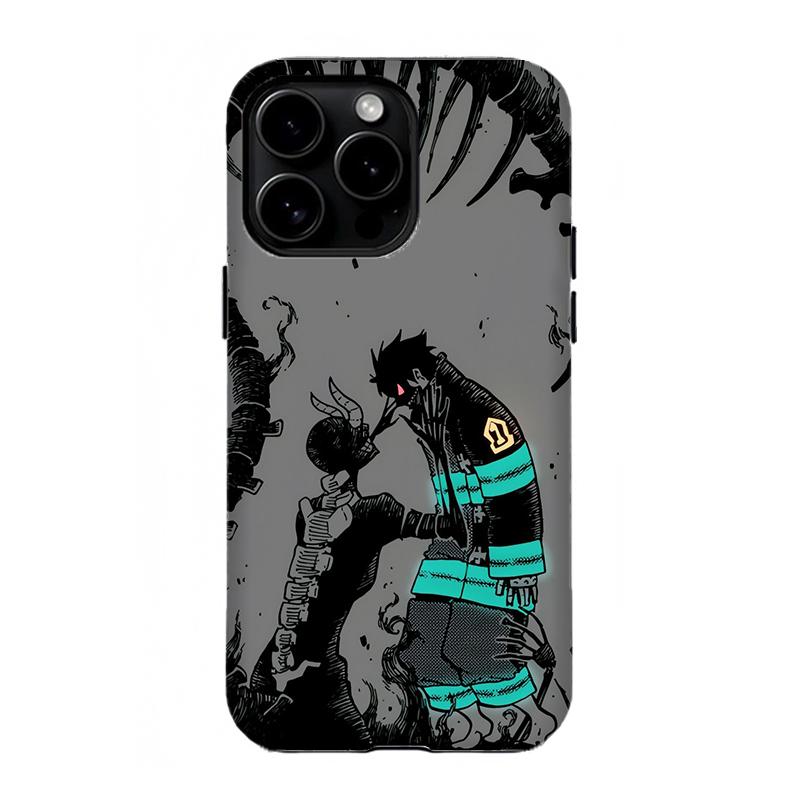 Aesthetic F-Fire F0rce Anime Phone Case|Manga Collage Art Print Phone Cover For iPhone 11 12 13 14 15 16 17 Pro Max For Samsung S26 S25 S24 S23 S22-Anime Fan Gift