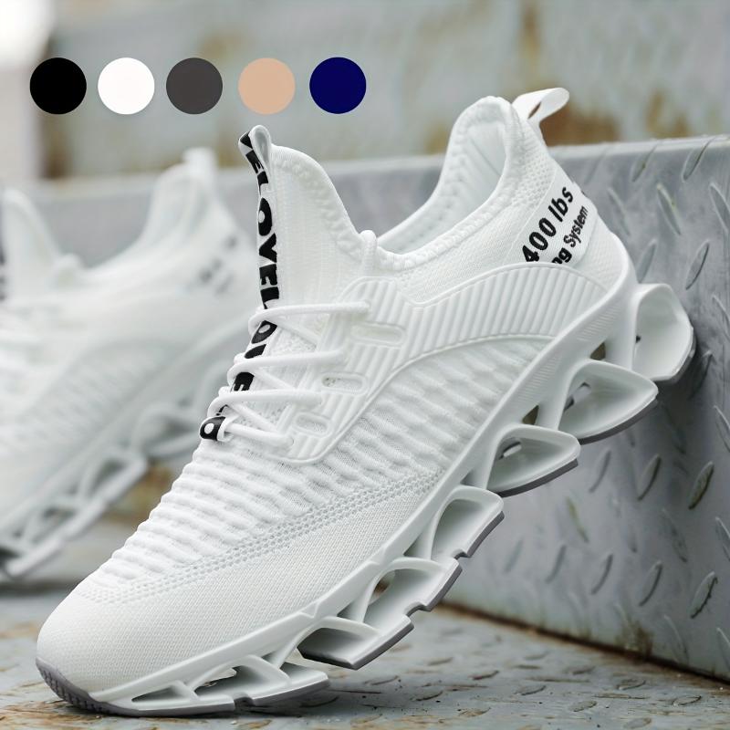 Lightweight and Breathable Men's Blade Sneakers with Odor-resistant Technology - Slip-on Sneakers with Shoelaces