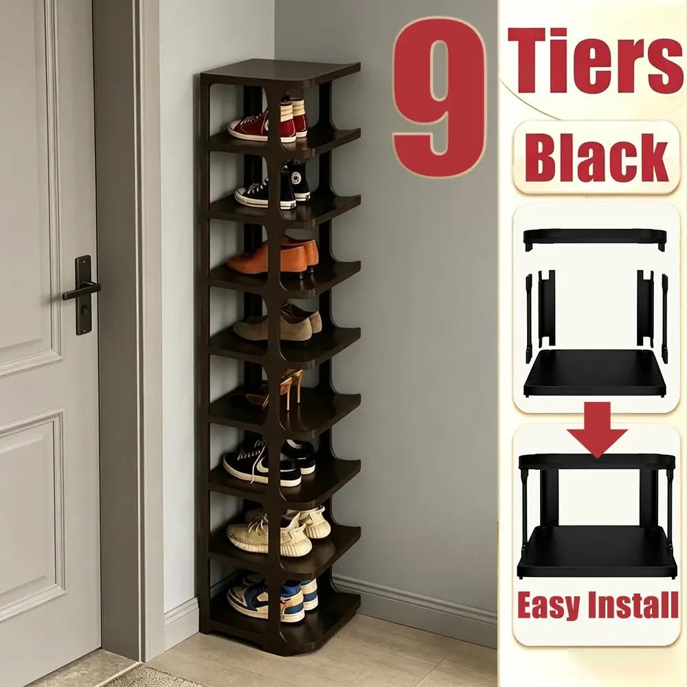 6/9 Layer vertical easy to take apart shoe rack, elegant shoe stand, classic present, household storage goods, daily supplies for shoe arrangement