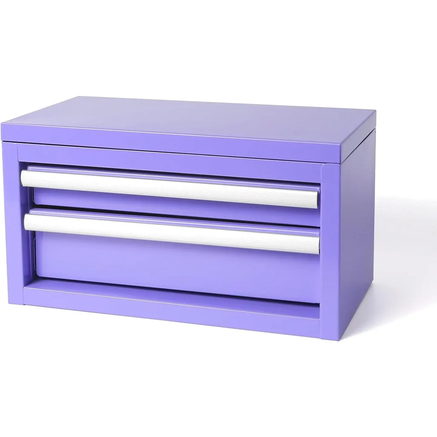 Mini Steel Tool Box with Drawers - Small Tool Chest for Small Item Storage Organizer - Portable Metal Toolbox Organizer with Tool Drawer (mini purple)