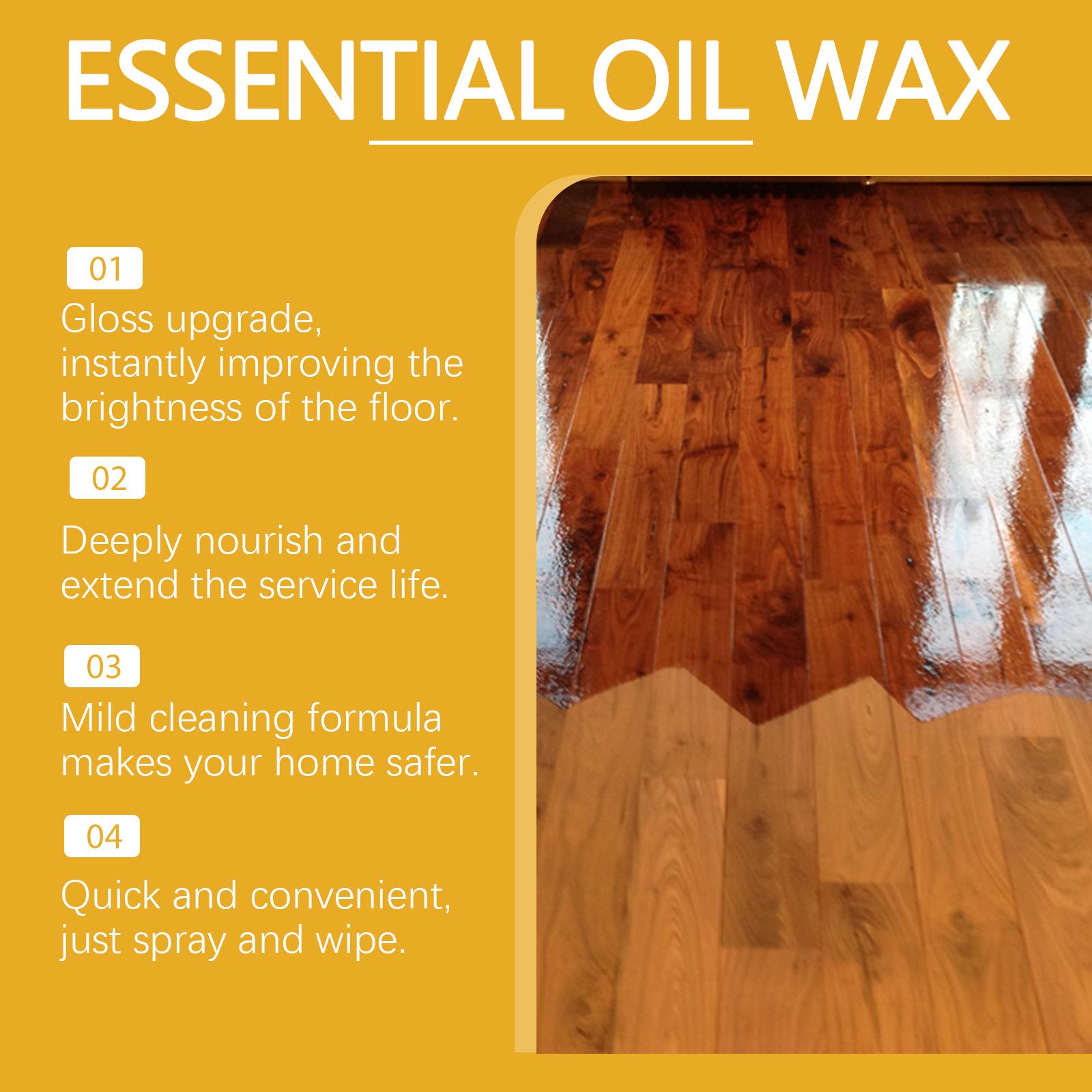 Jakehoe Beeswax Wood Polishing Spray 120ml | Natural shine and protection for furniture, floors, and cabinets, non-greasy, dust-resistant