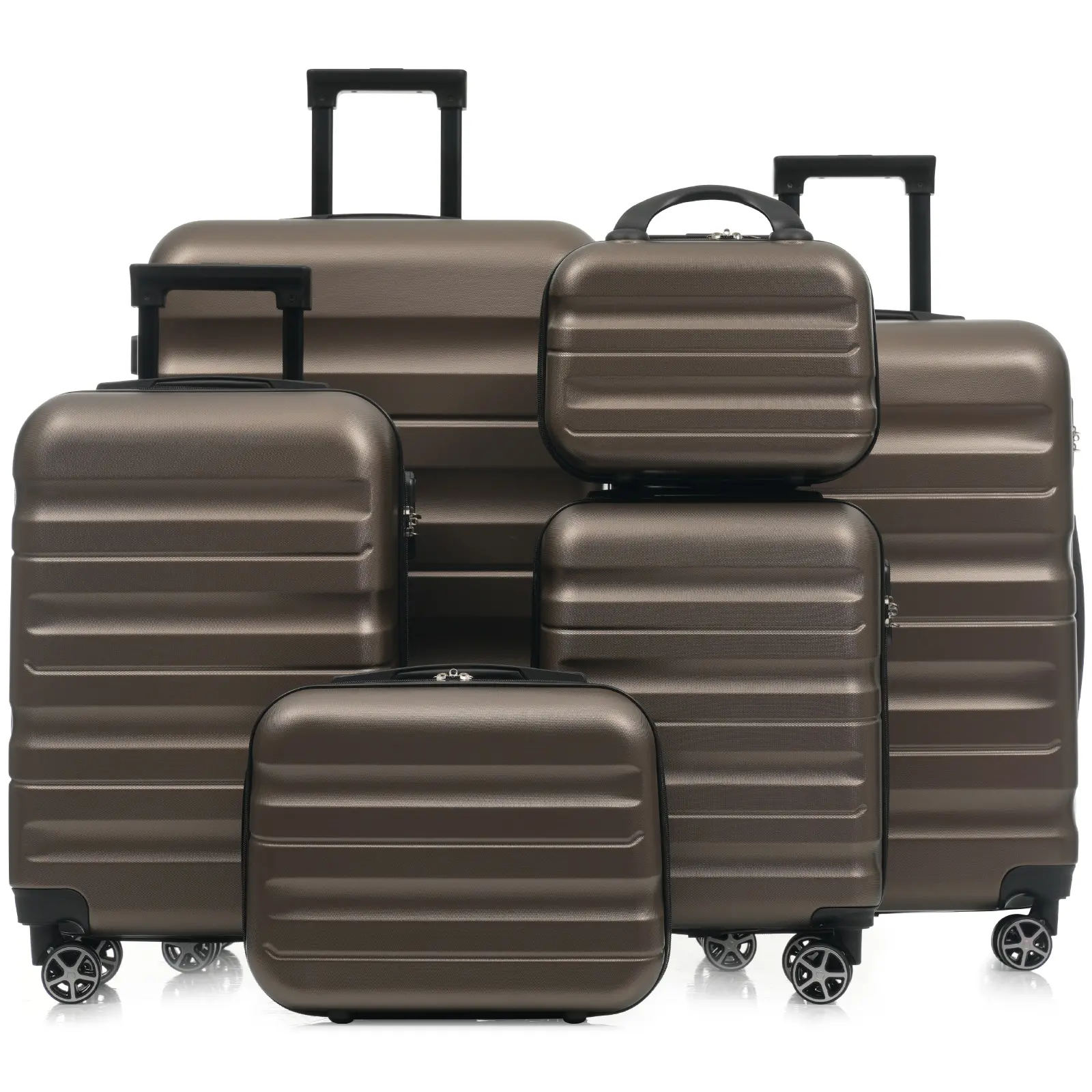 ARCH 6-Piece ABS Hardshell Luggage Set Lightweight Durable Suitcases with Dual Spinner Wheels Carry-On Check-In Sizes for Travel Business Family Vacation Multiple Size Options, Home Furniture and Household Product Search Terms for US Online Shopping