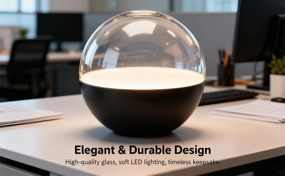 Memory Orb Ball, Core Memory Orb Custom Video Sphere - Hang All Your Memories, Memory Lamp Orb Save All of Your Core Memories on This, Customizable Christmas Ornament Decoration (White, APP)