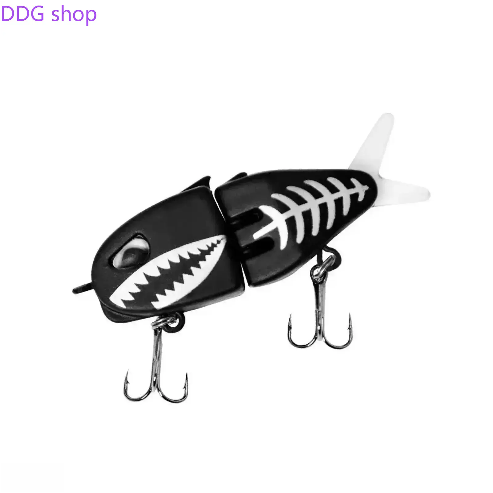 Black Raptor Mini Glide Bait, Smooth Stretch‑Action Saltwater Artificial Swimbait, Premium Hard Fishing Lures with High Hooking Rate for Bass, Durable Outdoor Freshwater & Saltwater Fishing Tackle Supply