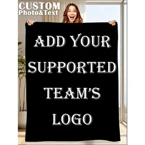 Personalized Photo Blanket, Custom Family Photo Soft Plush Blanket, Father's Day Gift for Dad Grandpa Husband, Cozy Throw Blanket, Graduation Gift