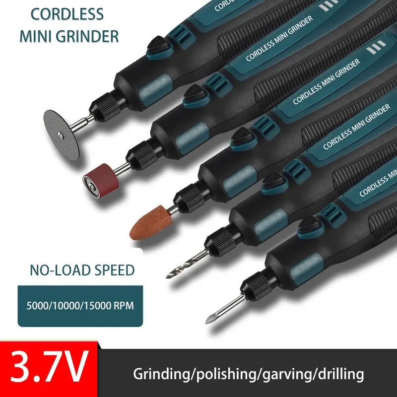USB Electric Grinding Polishing Drilling Mini Machine,Cordless Rechargeable rotary tool, 3-Speed Adjustable, DIY Jewelry Making, Compatible with Glass Wood Plastic