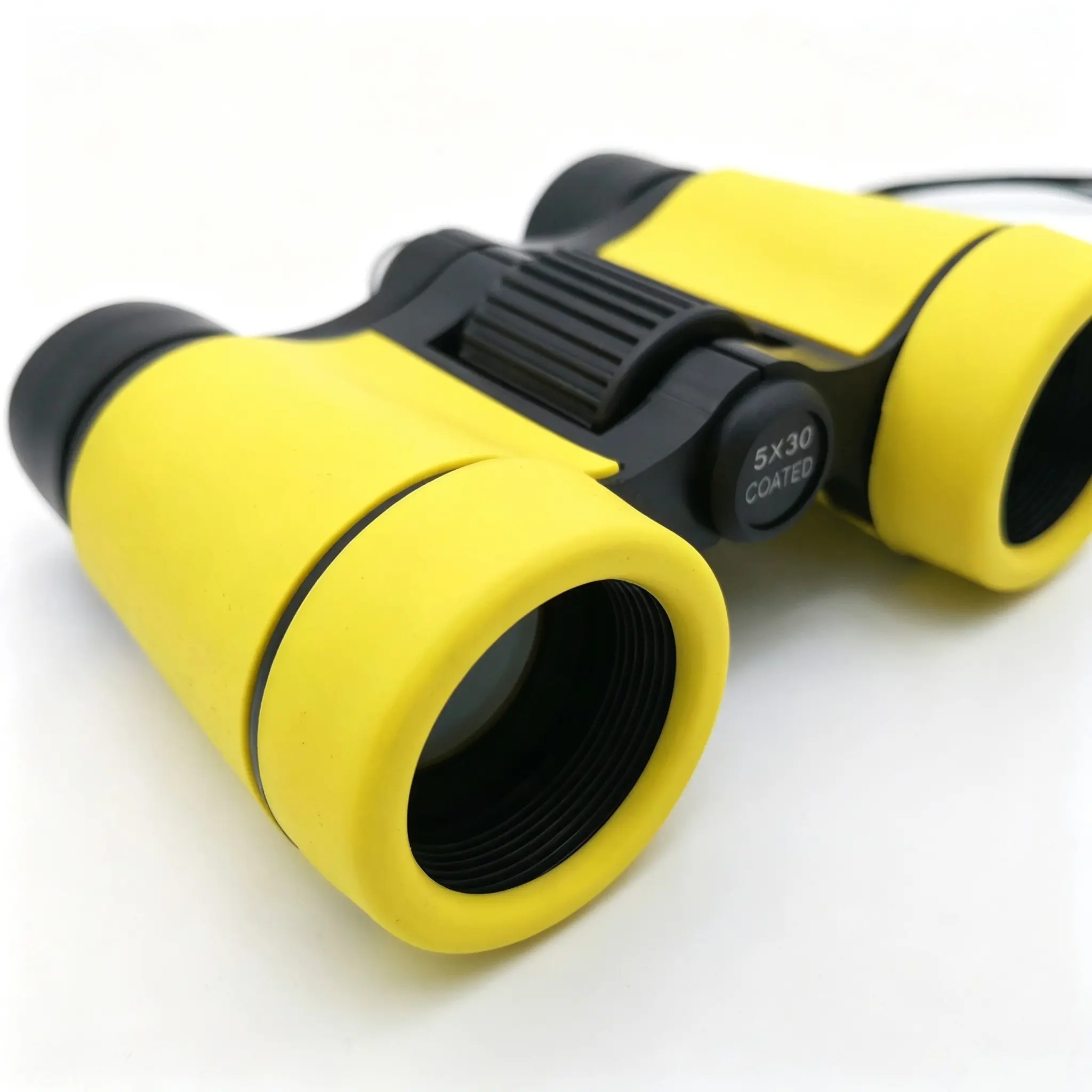 5x30 Kids Binoculars, Soft Lens Eye Protection, Anti-Slip Body, Portable Strap, High Definition Viewing, Outdoor Bird Watching, Science Gift for Ages 3-12
