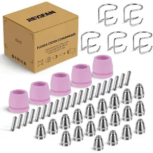 50 count AG60P Plasma  Consumables Kit Includes   Tips and Nozzles  Compatible with AG60, WSD60, AG60P, CUT55P Plasma Cutters