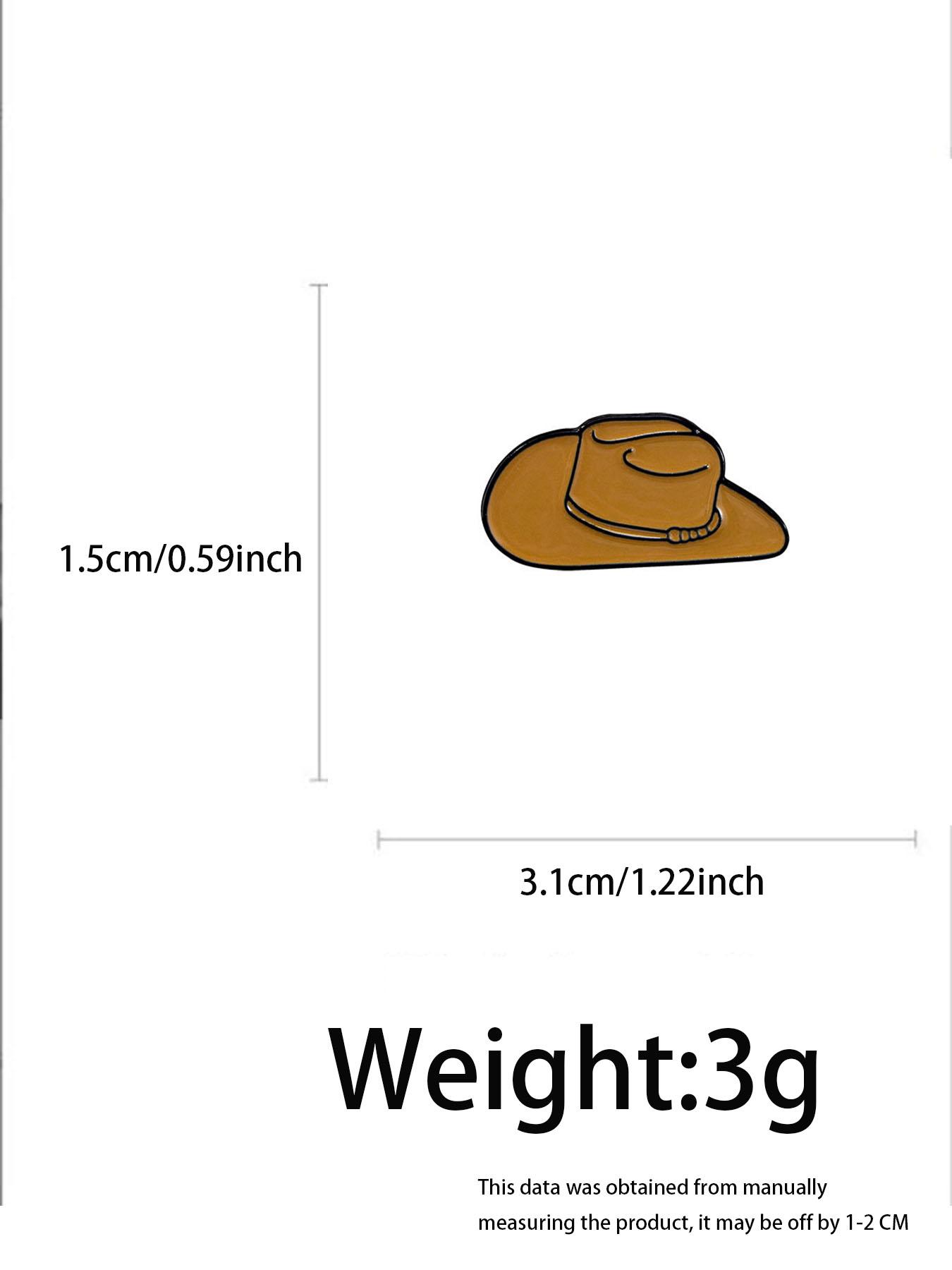 New Cowboy Hat Design Brooch, Enamel Pin, Hat Pins Suitable for Backpacks, Jeans, Scarves, Hats Decoration, Trendy All-match & Exquisite Brooch for Birthday Gift