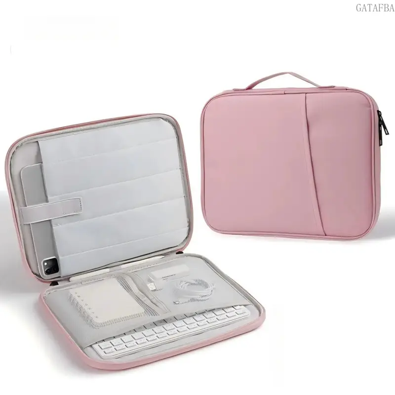 Waterproof Leather Tablet Sleeve, Padded Durable Protective Travel Inner Bag for Tablet PC, Practical Protective Carrying Case for Daily Use