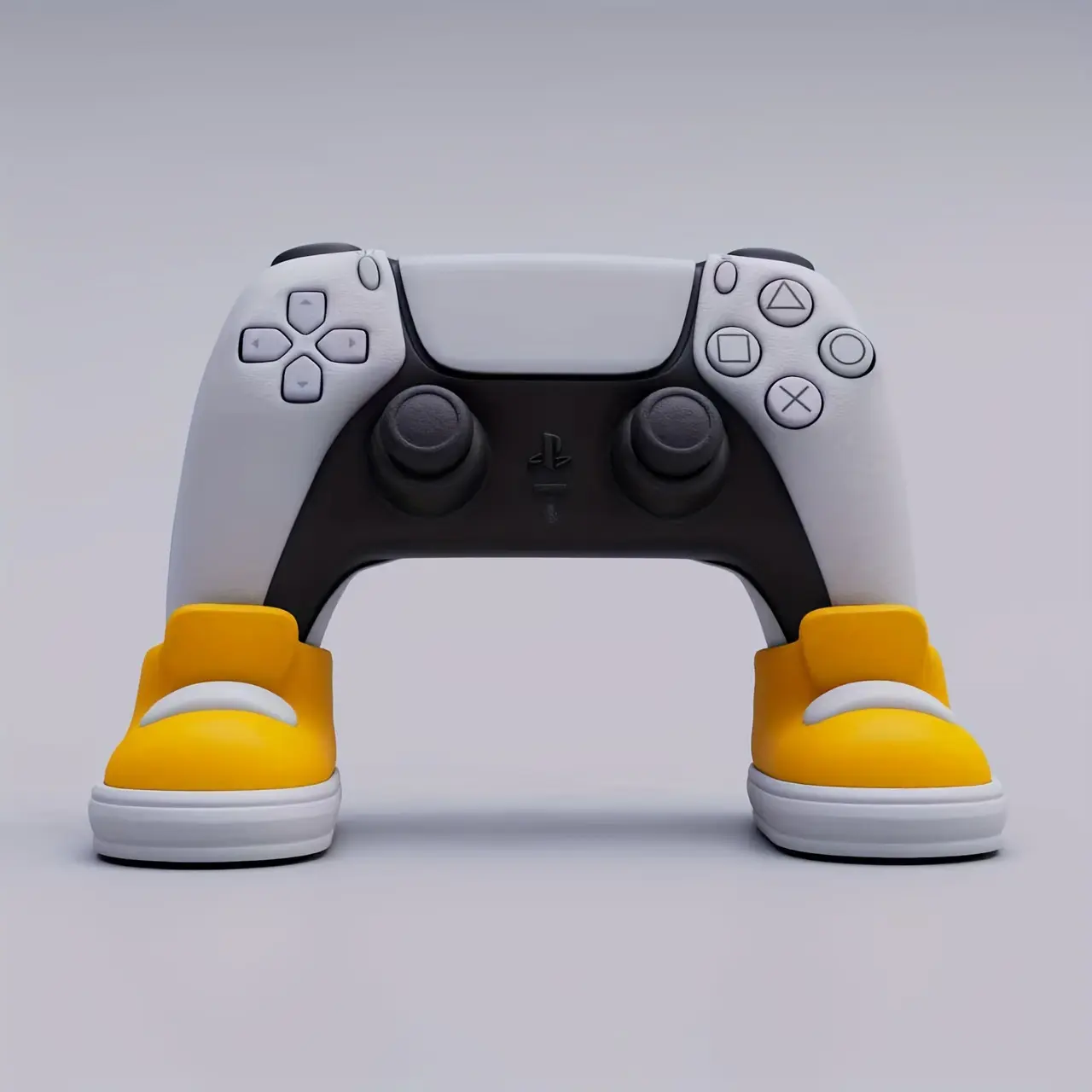 Novelty Sneakers Game Controller Holder, Funny Desktop Stand & Desk Organizer for Gamers, Accessory Compatible with PS4, PS5, Xbox & Switch Pro, Games, Gaming
