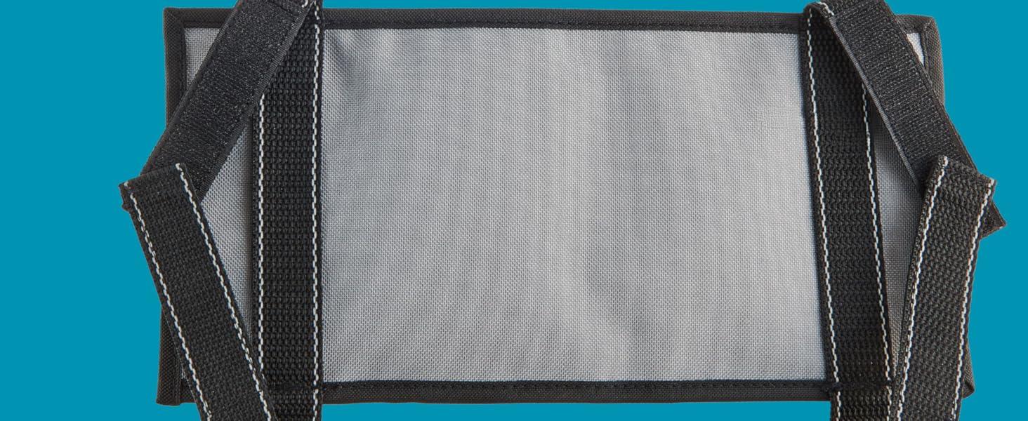 Car Visor Organizer with Secure Zip Pockets, Sunglasses Holder and Clear Registration and Insurance Pocket - Heavy Duty Straps Fit Most Car, SUV and Truck