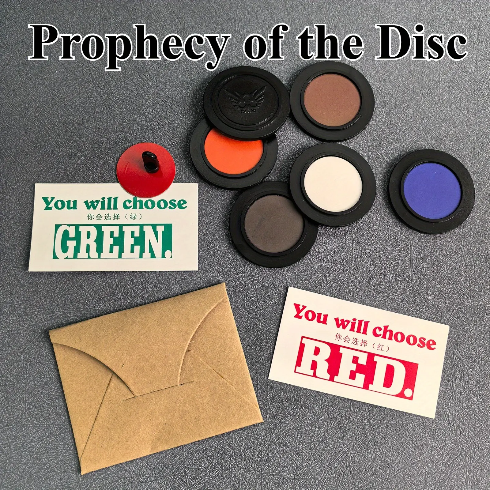 Innovative Disc Prophecy Card Game - Random Color Prediction Magic Toy for Beginners