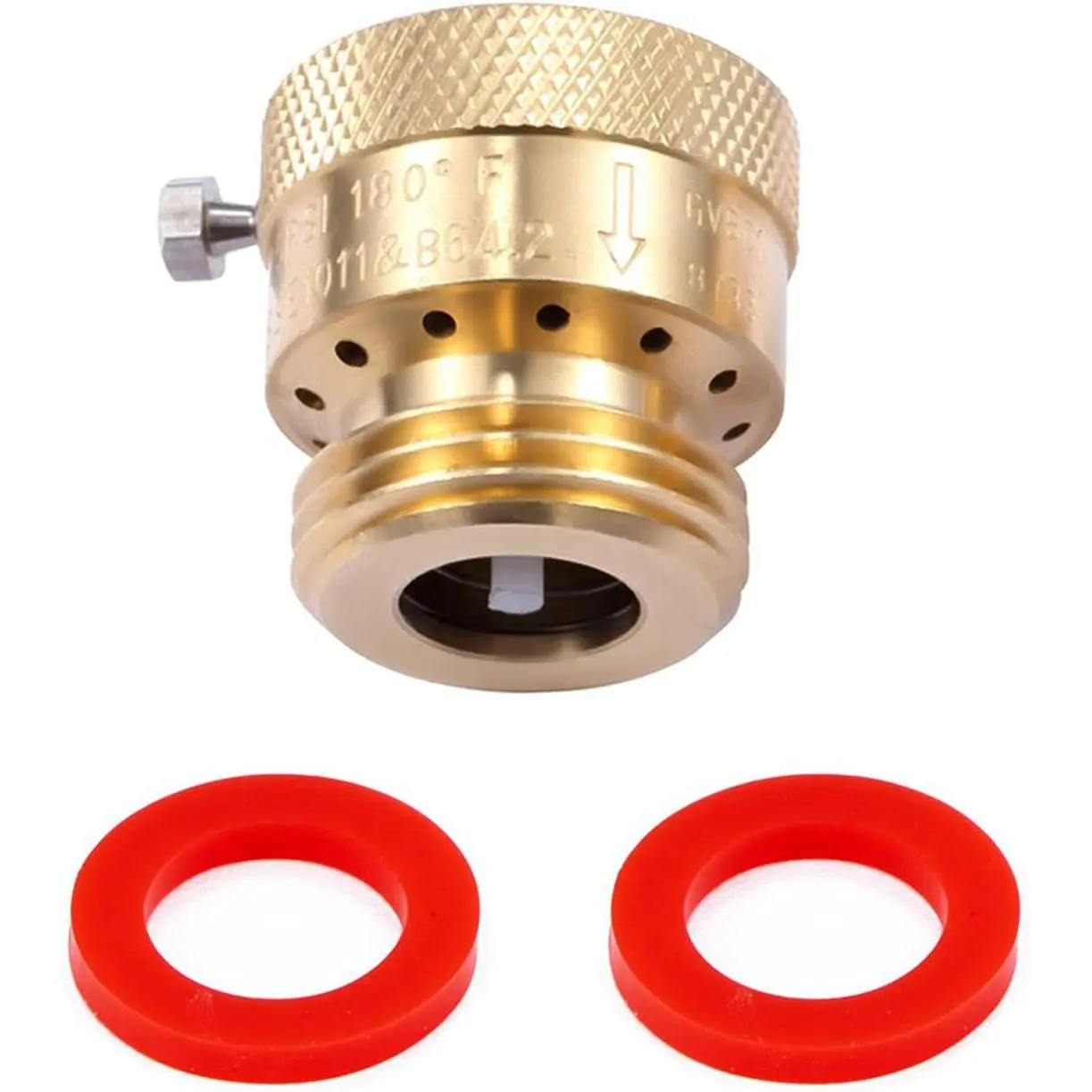 1 Pack Brass 3/4" Inch GHT Hose Bibb Backflow Preventer Vacuum Breaker | Connector