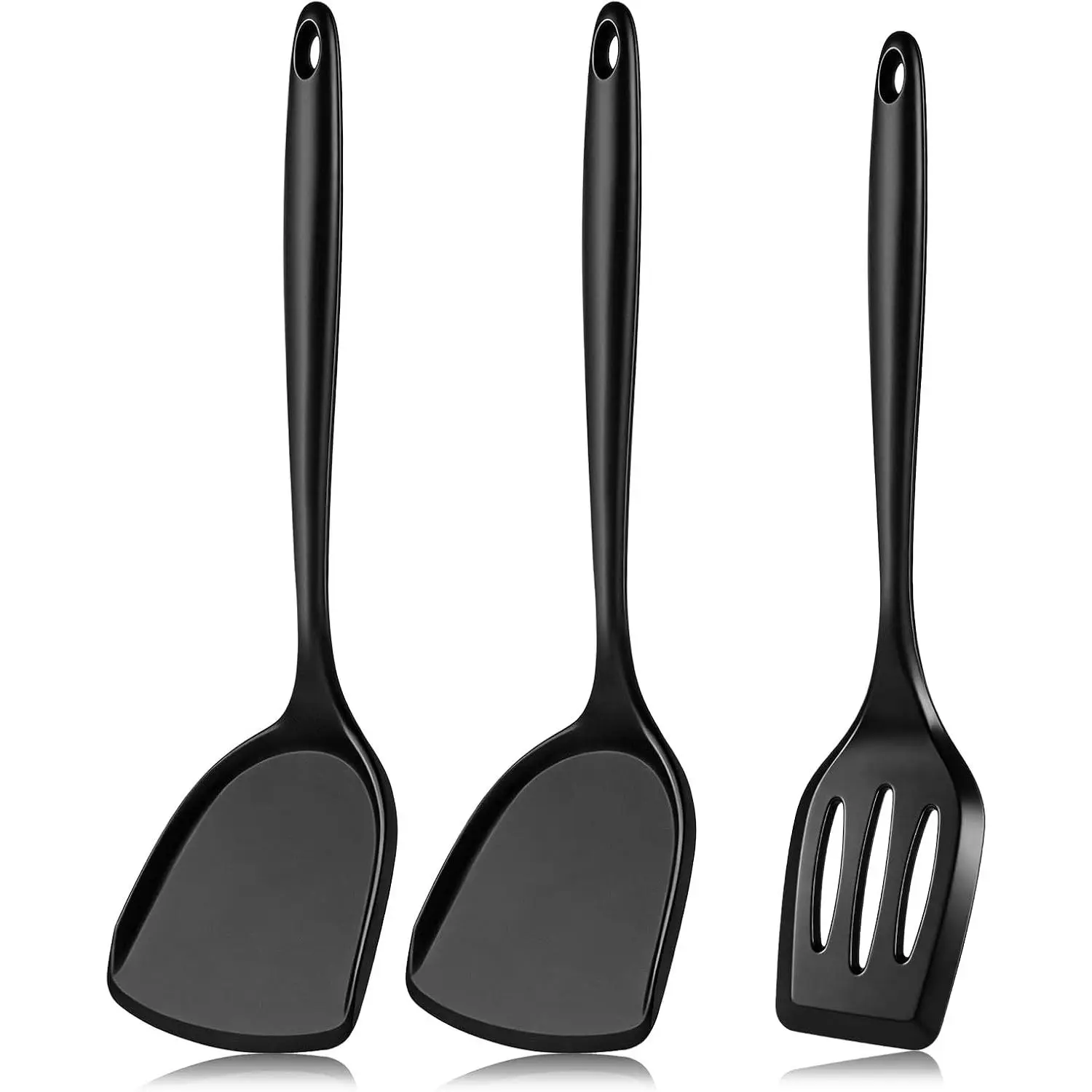 3 count Spatula, Pacifier-Grade  Spatulas Set Heat Resistant 600℉ for  Safety,  Non-Stick  Solid Turner  for Cooking, Enhances Cooking Comfort