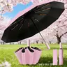 Automatic Folding Umbrella, Portable Pocket Umbrella for Rainy & Sunny Days, UV Protection Windproof Design, Wind Resistant Umbrella for Men Women, Rainproof Umbrella, Foldable Automatic Umbrella