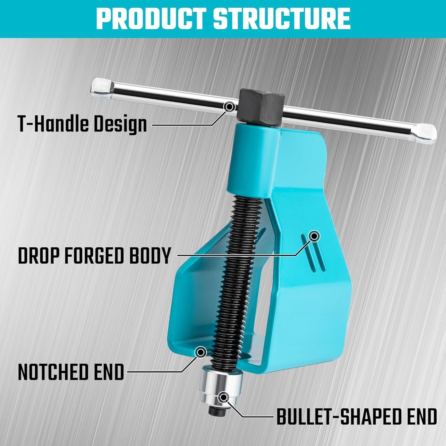 Compression Sleeve Puller Tool, Remove 1/2 " Ferrule and Nut of Copper Tubing, Blue, Without ,  Resistance, Plumbing Tools in Kitchen, Sinks, and Bathtubs