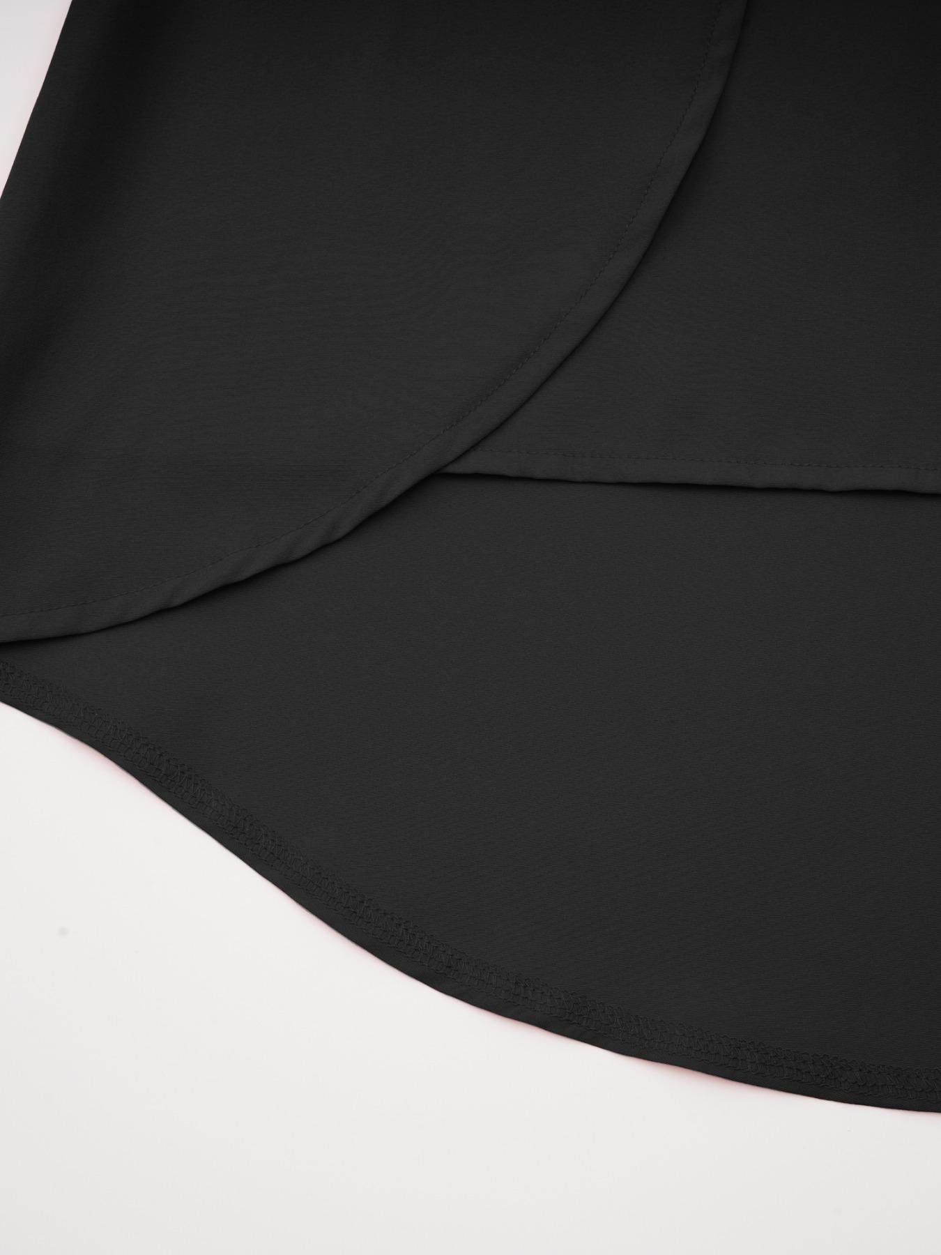 Women's Plain Wrap High Low Hem Button Front Shirt, Casual Fashion Shirt, Casual Long Sleeve Collared Top for Fall & Winter, Going Out Tops, Women's Clothing for Daily Wear, Womenswear