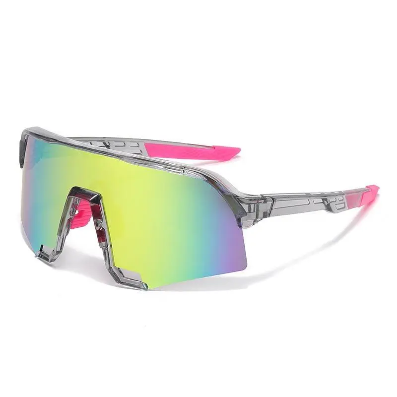 Windproof Sandproof Cycling Sunglasses Colorful Mirrored Lenses Mountain Bike Outdoor Sports Eyewear