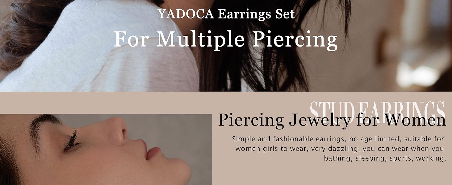 YADOCA 12Pcs 16G Tragus Earrings for Women Cartilage Earring Flat Back Stainless Steel Top Screw CZ Butterfly Bee Flower Moon Heart Flatback Stud Earrings Labret Conch Helix Cartilage Tragus Piercing Jewelry Set