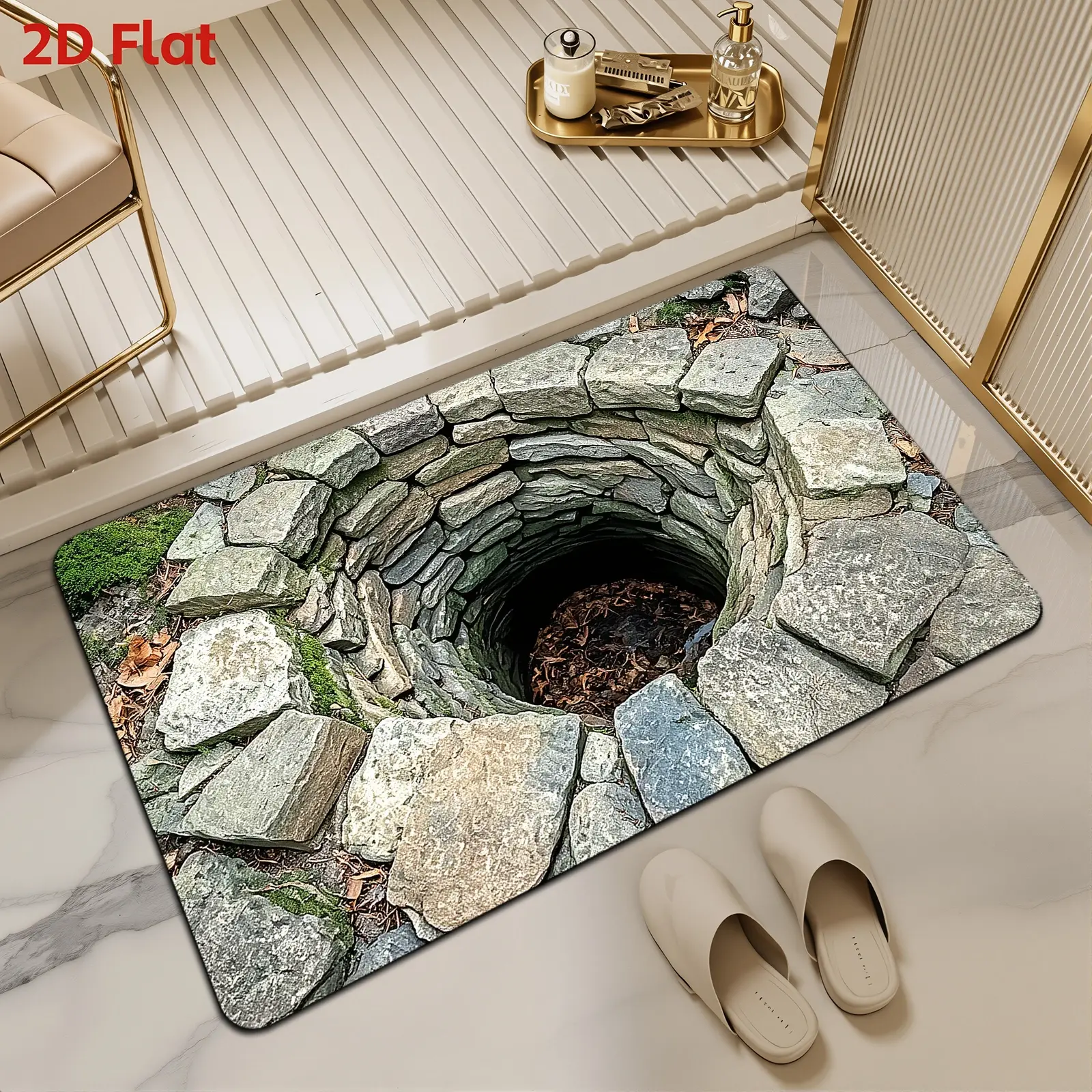 A piece of diatom mud carpet, door mat, bathroom carpet, and floor mat, suitable for household use, anti-slip, soft, and easy to clean. Ideal for entrance mats, door mats, front doors, hallways, living rooms, bathrooms, kitchens, bedrooms, dining rooms, c