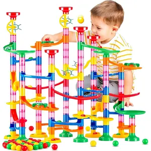 Marble Run for Kids - 133 PCS Construction Building Blocks Toys with Plastic Marbles, Maze Marble Track STEM Educational Toy, Birthday Gifts for Boys and Girlsfidget toys